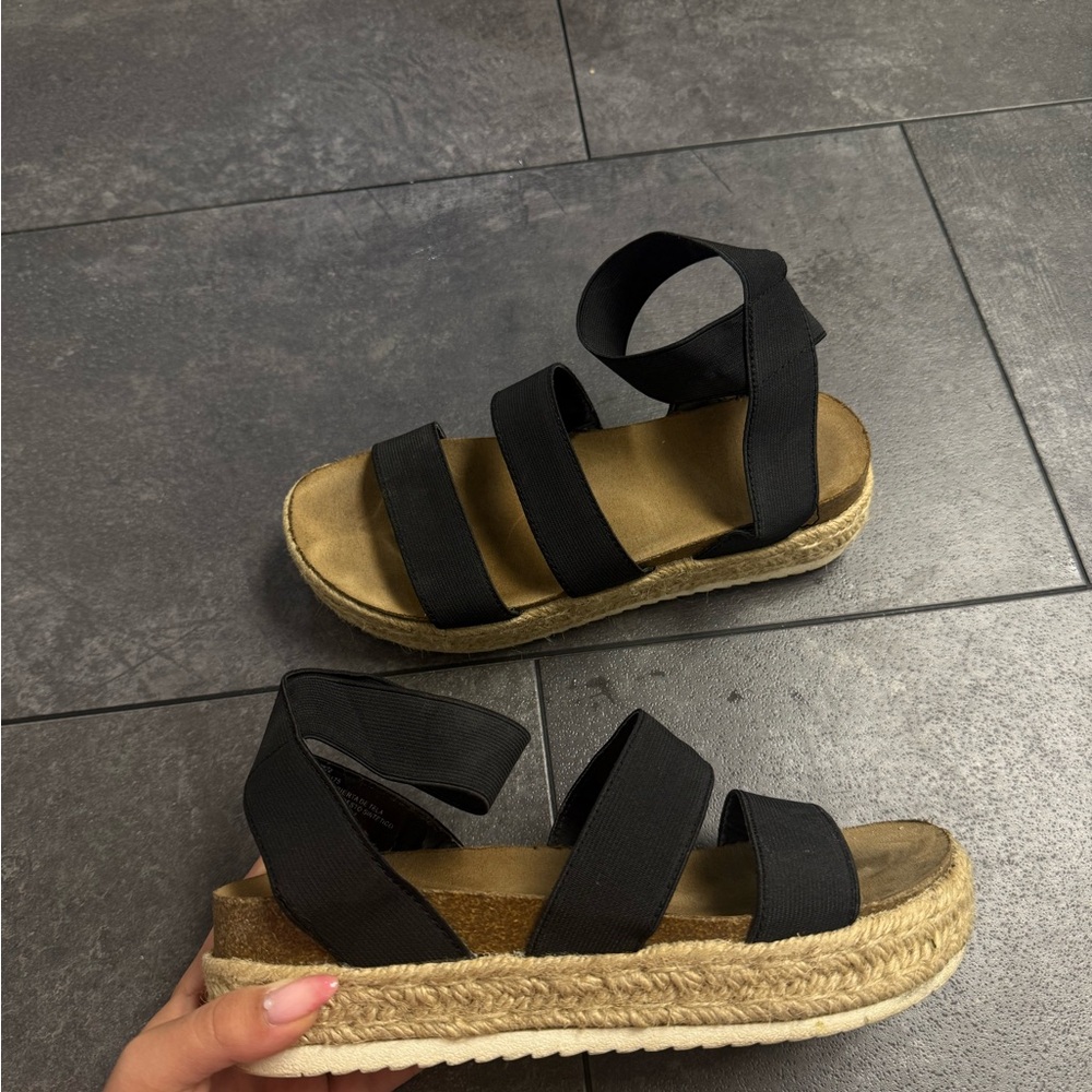 Black Platform Sandals
